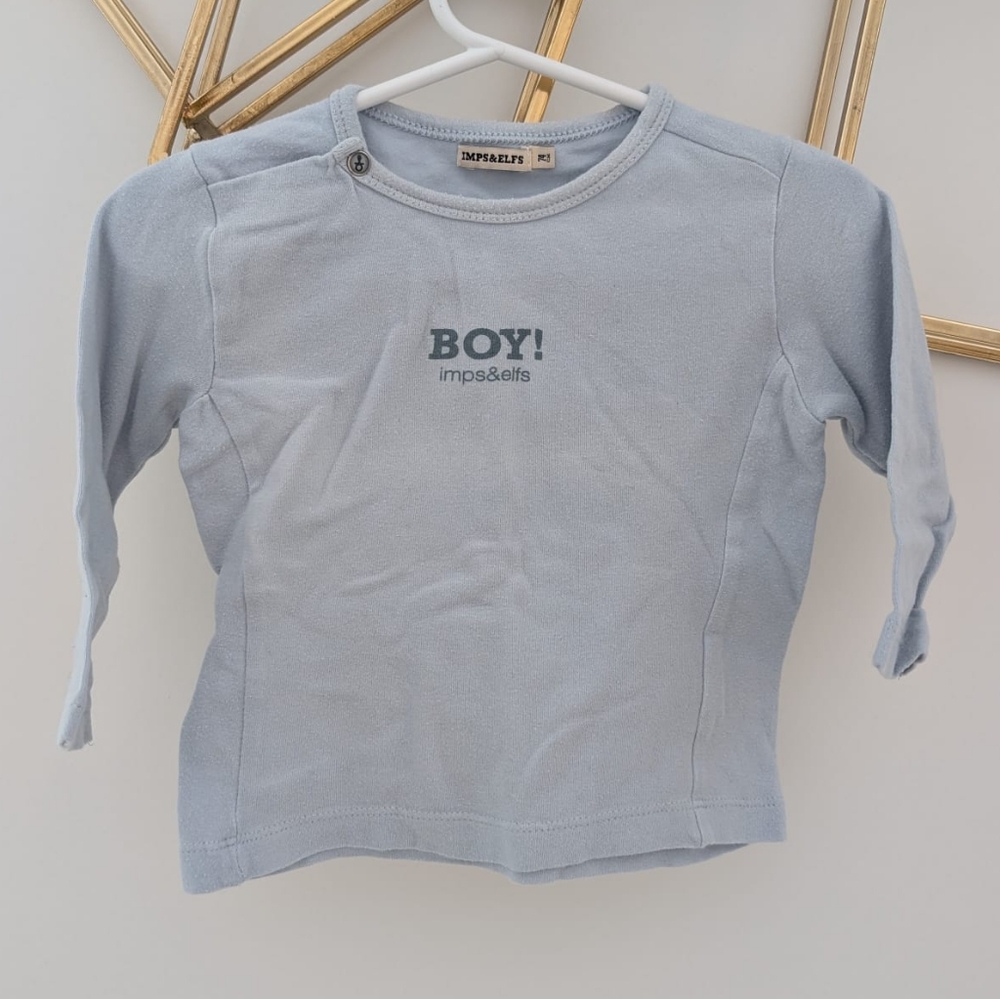 Light Blue pullover shirt. Imps&Elfs brand